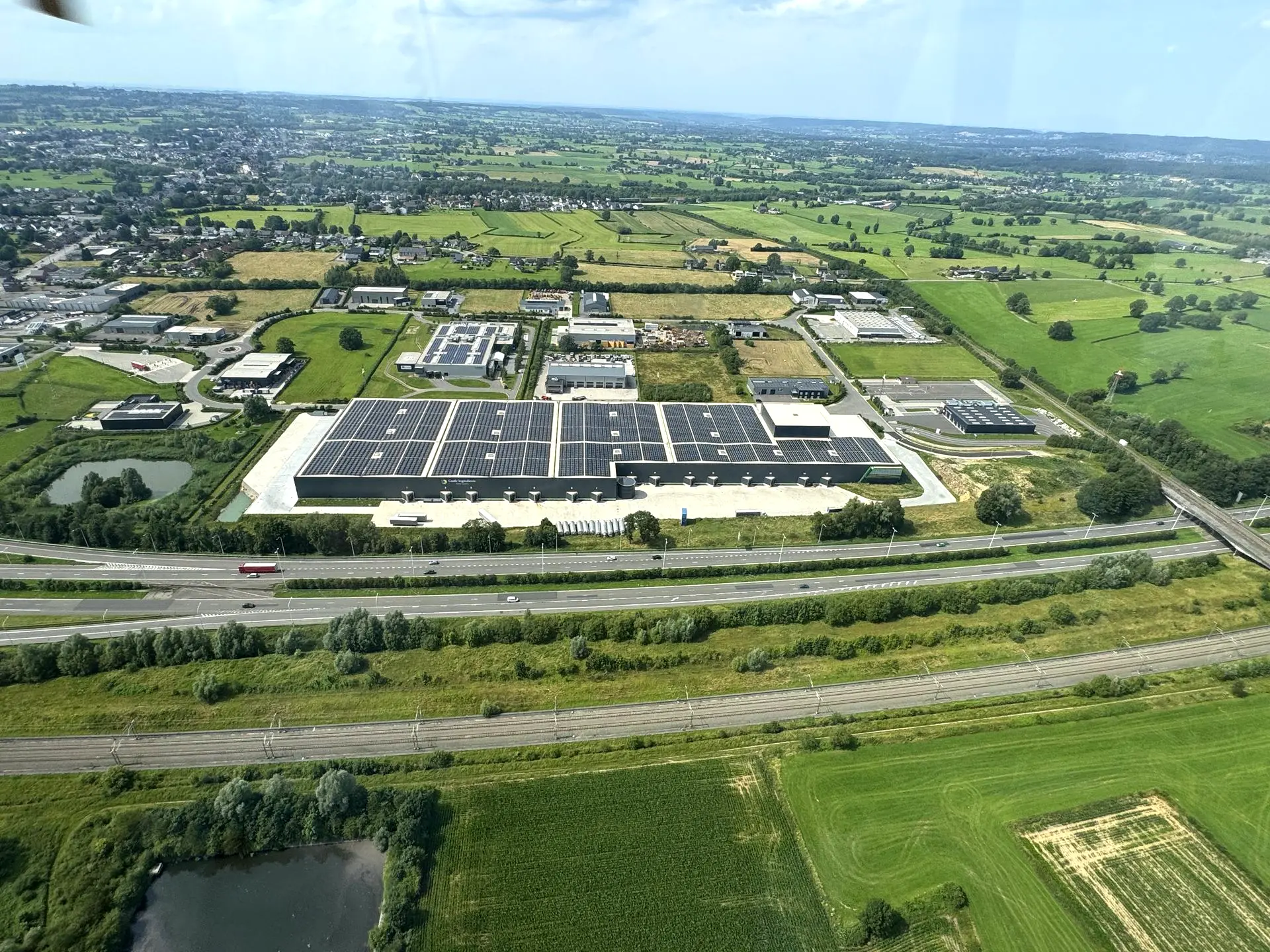 Castle Ingredients solar panels Lontzen plant Castle Ingredients