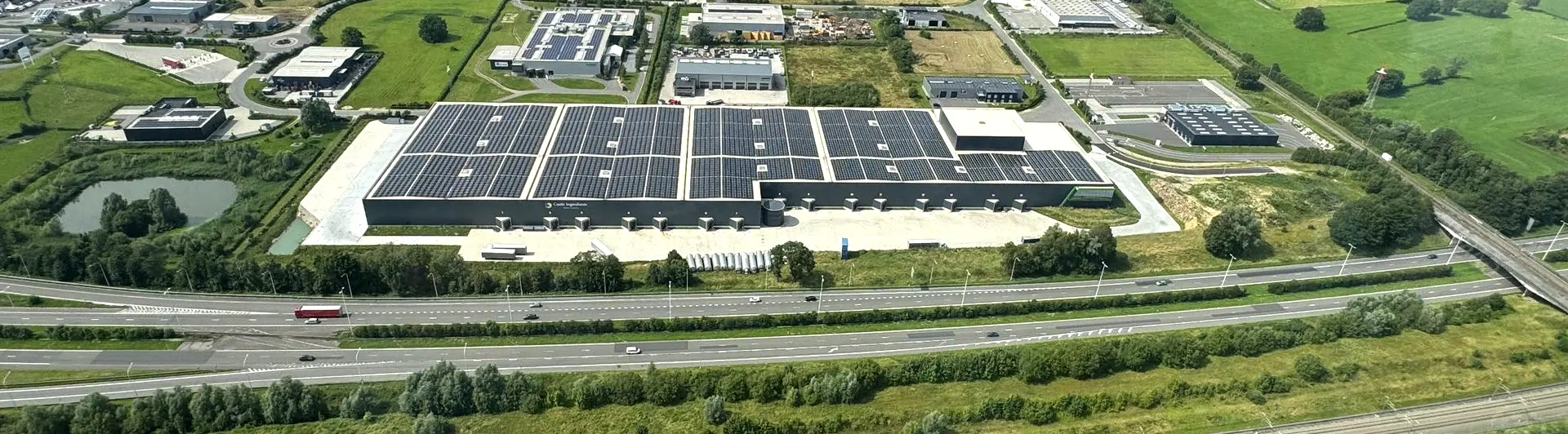 Castle Ingredients solar panels Lontzen plant Castle Ingredients